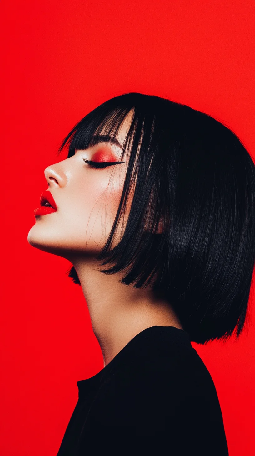 bold and chic the sleek black bob for a striking look