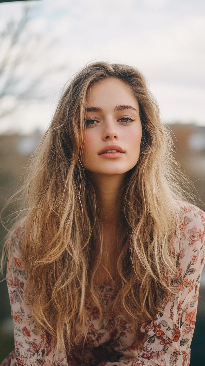 Effortless Boho Waves: Embrace Your Natural Texture with a Touch of Glam