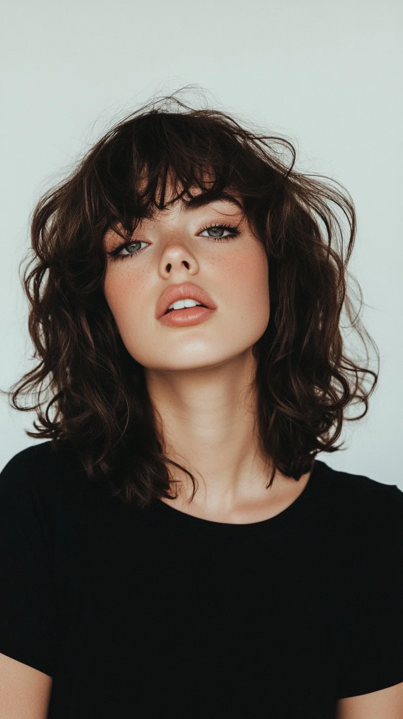 Effortless Chic: Embrace the Bouncy Bob with Playful Bangs