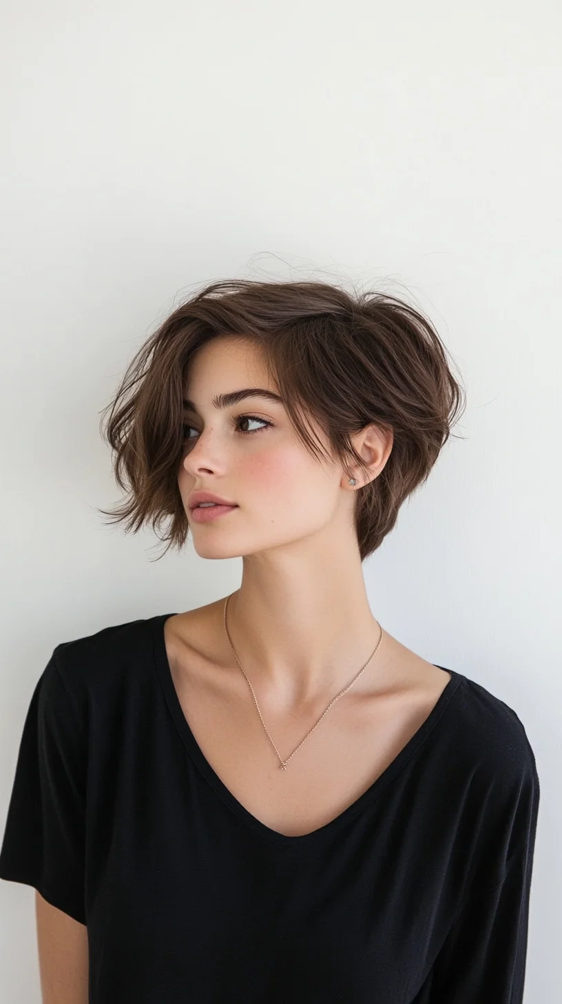 Effortless Textured Bob: The Perfect Blend of Chic and Playful