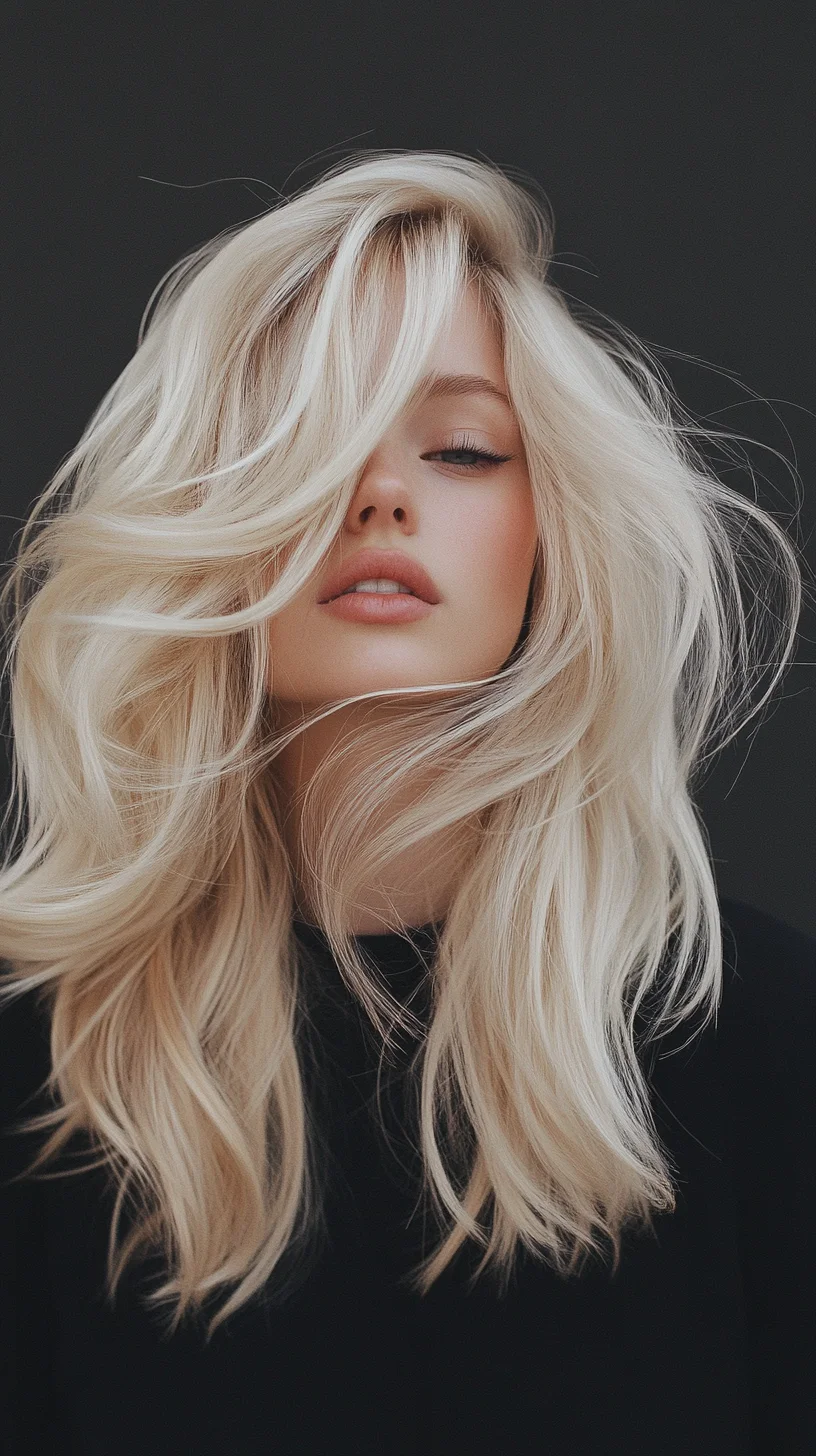 Effortlessly Chic Beach Waves: The Ultimate Luminous Blonde Mane