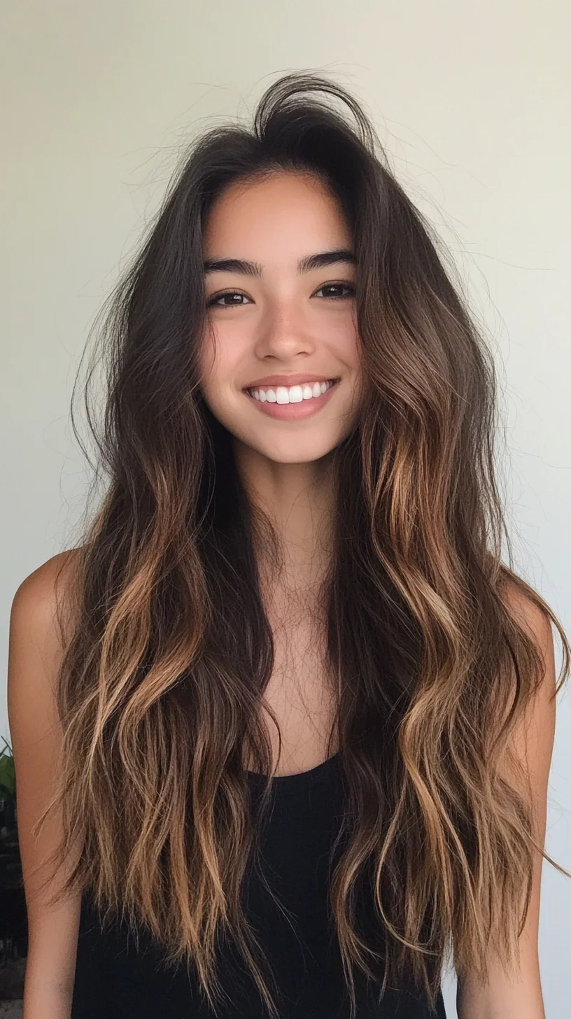 Effortlessly Chic: Effervescent Waves with Sun-Kissed Highlights