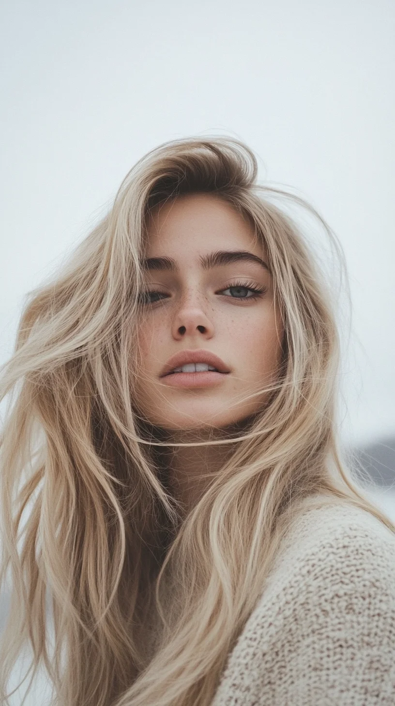 Effortlessly Chic: Embrace the Beauty of Natural Waves and Luminous Highlights