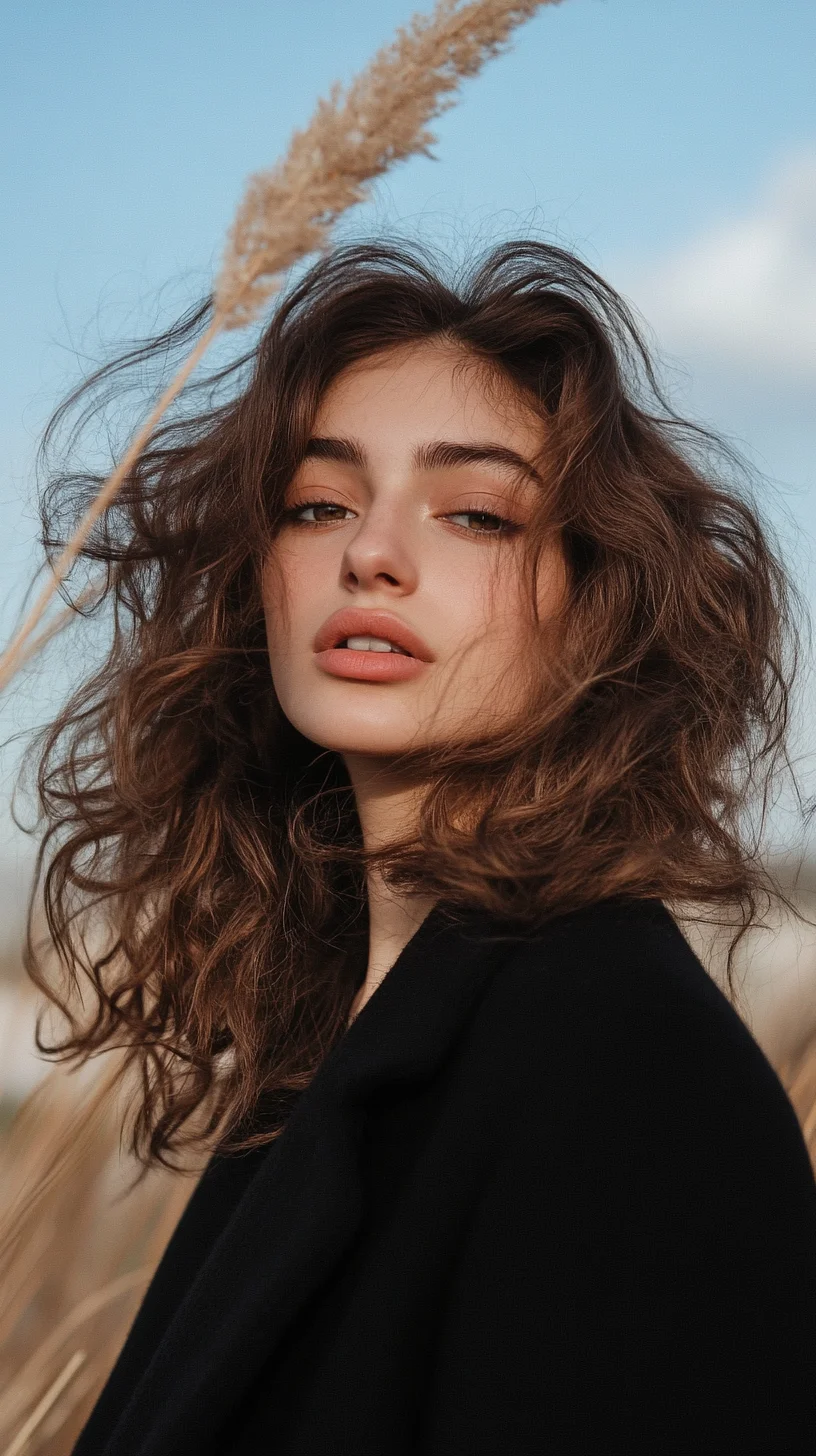 Effortlessly Chic: Embrace the Bold Volume of Natural Curly Waves