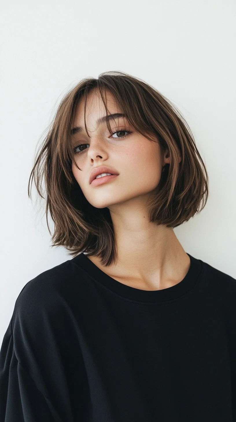 Effortlessly Chic: Embrace the Modern Messy Bob for a Trendy Look