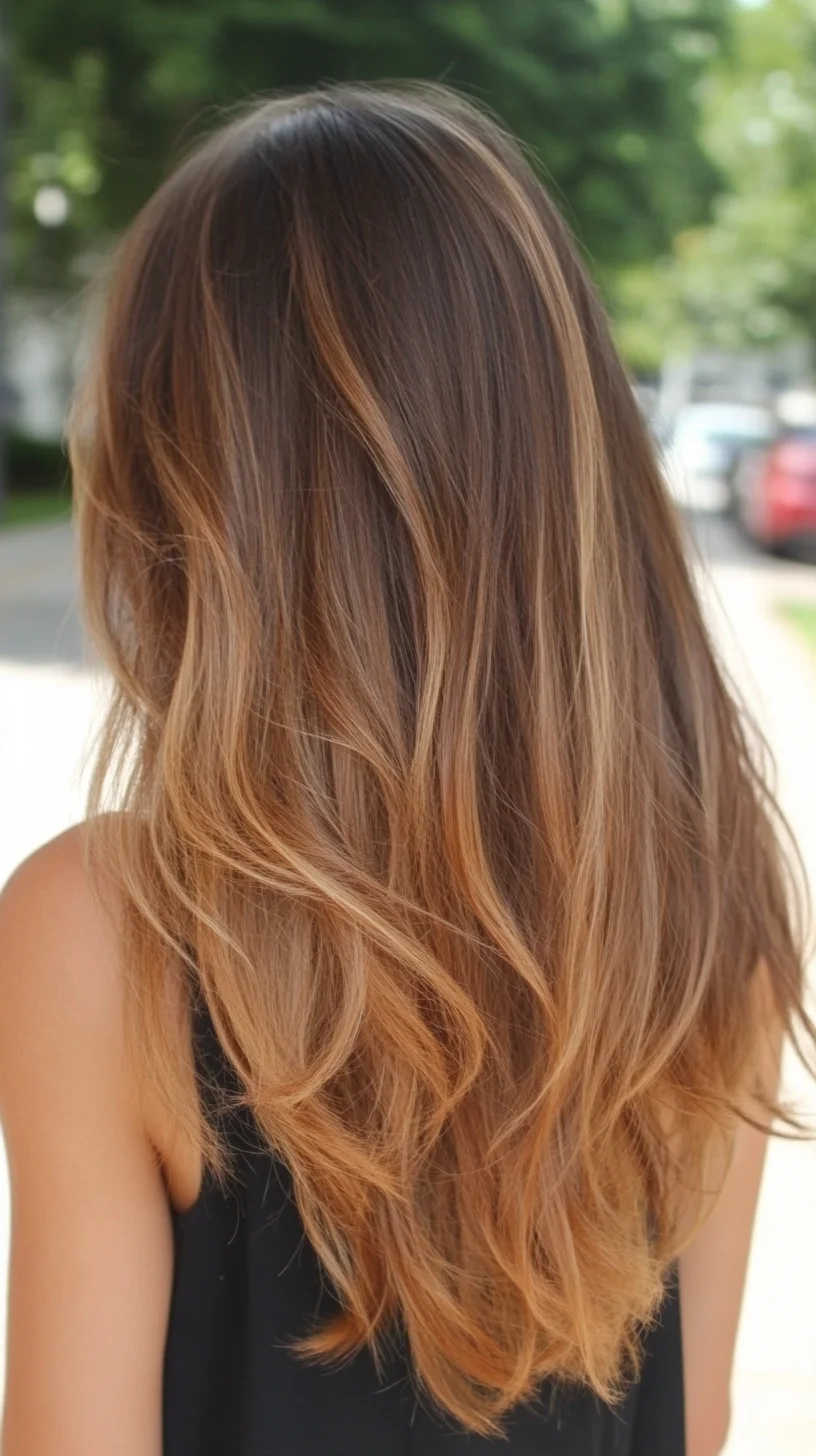 Effortlessly Chic: Embrace Warm Ombre Waves for a Stunning Look