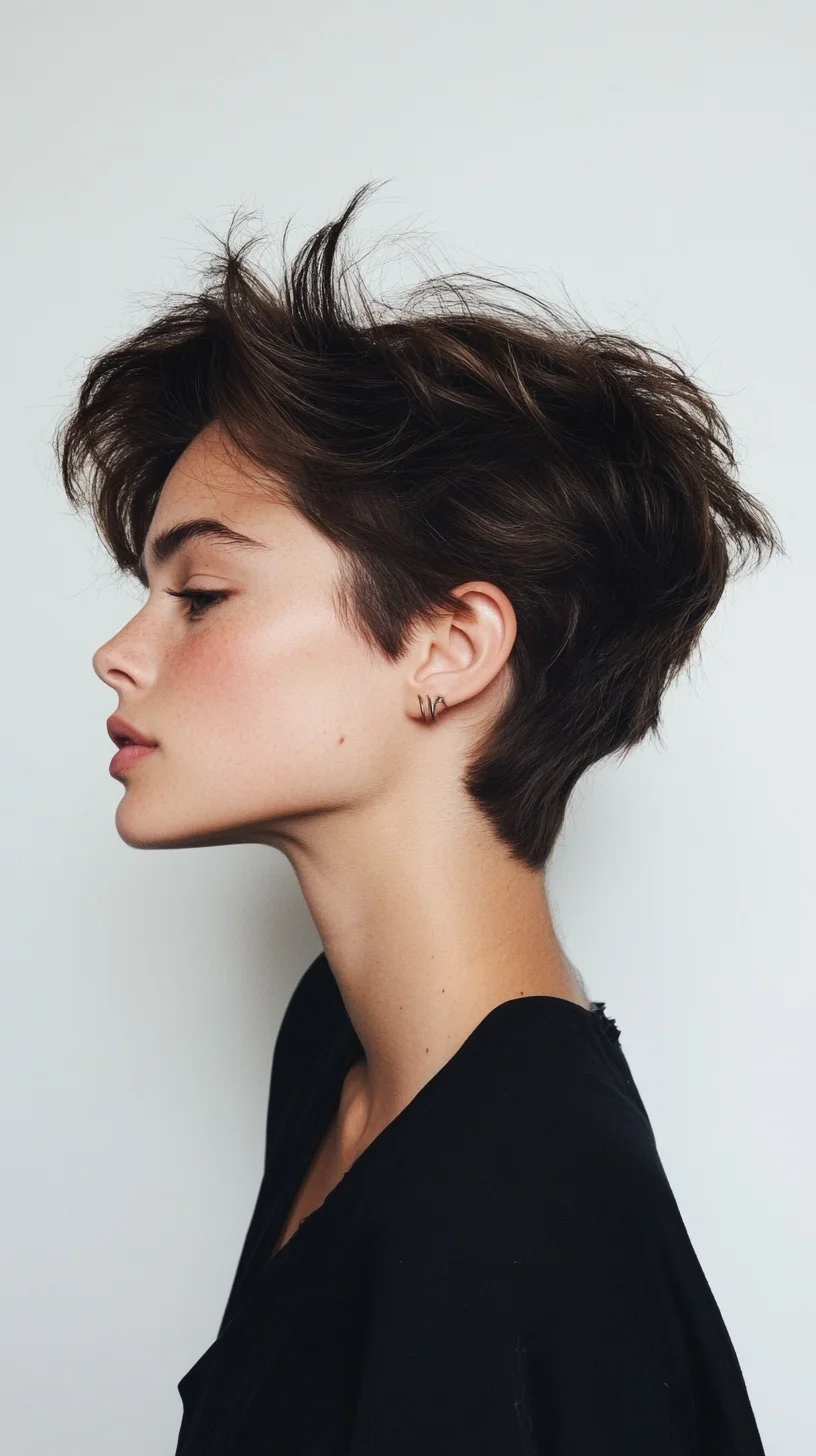 Effortlessly Chic Layered Pixie Cut: A Bold Statement for Every Occasion