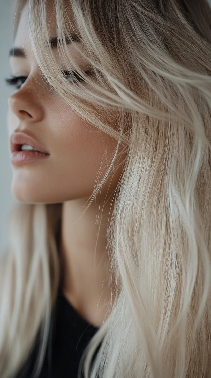 Effortlessly Chic Long Layered Waves for a Natural Beachy Vibe