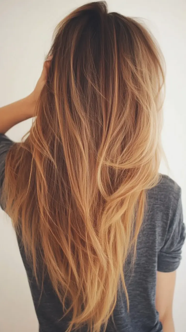 effortlessly chic loose waves with sunkissed highlights