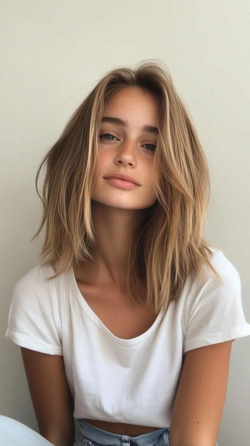 Effortlessly Chic Soft Layered Waves for a Modern Look