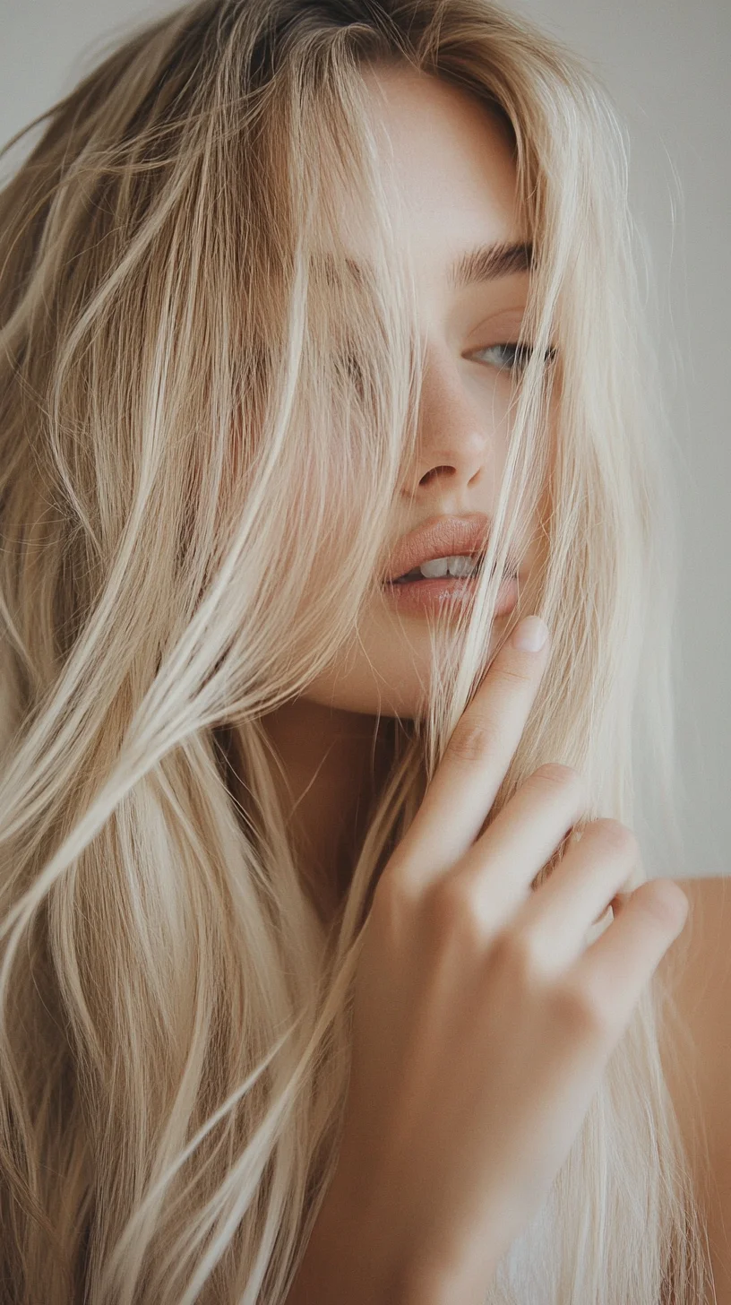 Effortlessly Chic: The Beachy Waves with Luscious Highlights