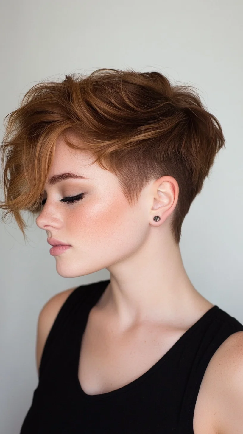 Effortlessly Chic: The Bold Textured Crop with Undercut