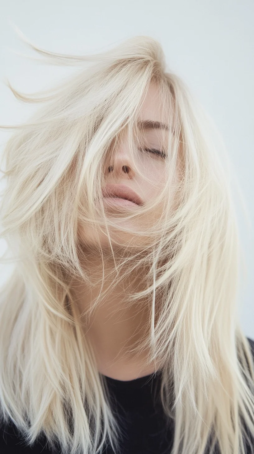 Effortlessly Chic: The Luscious Layered Beachy Blonde Waves