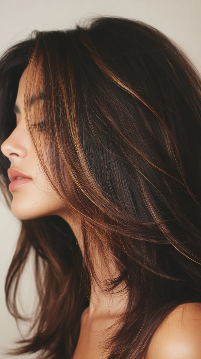 Effortlessly Chic: The Perfect Layered Waves with Gorgeous Highlights