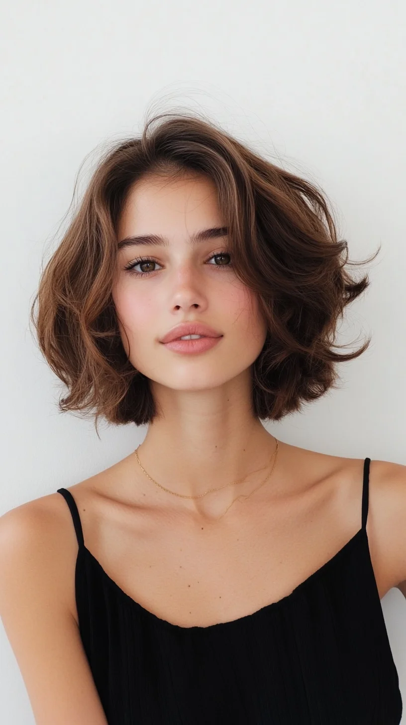 Effortlessly Chic: The Textured Bob with Soft Waves