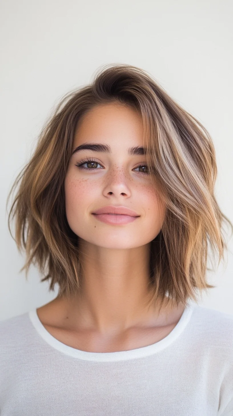 Effortlessly Chic: The Textured Lob for a Sophisticated Look