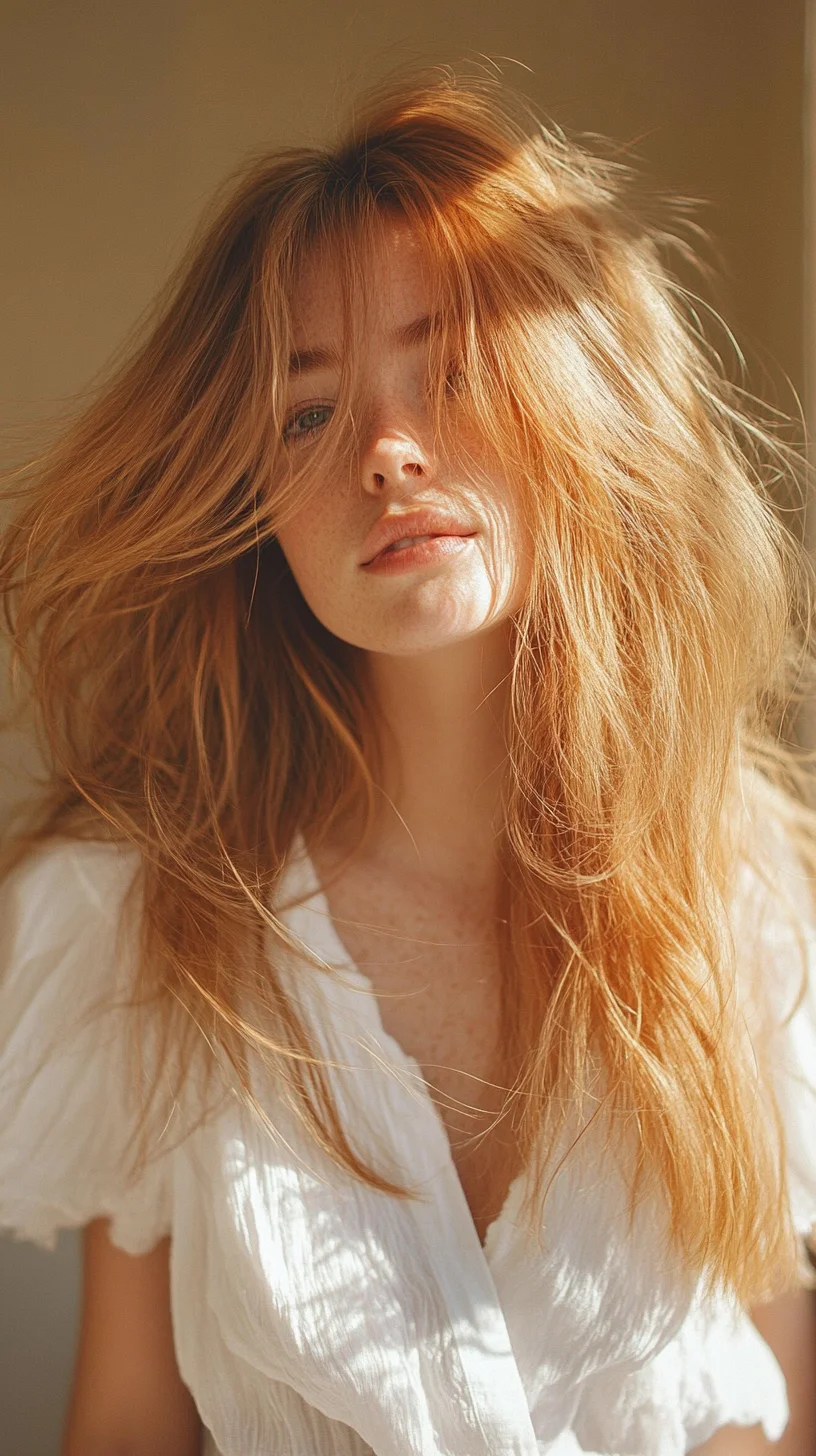 Effortlessly Chic: The Voluminous Natural Waves for a Boho Vibe