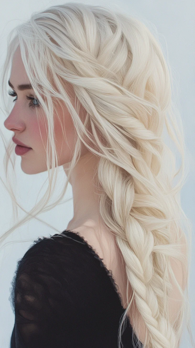 Effortlessly Elegant Loose Braid with Soft Waves for a Romantic Look