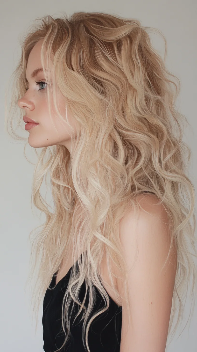 Effortlessly Glamorous Beach Waves: The Perfect Blend of Texture and Volume