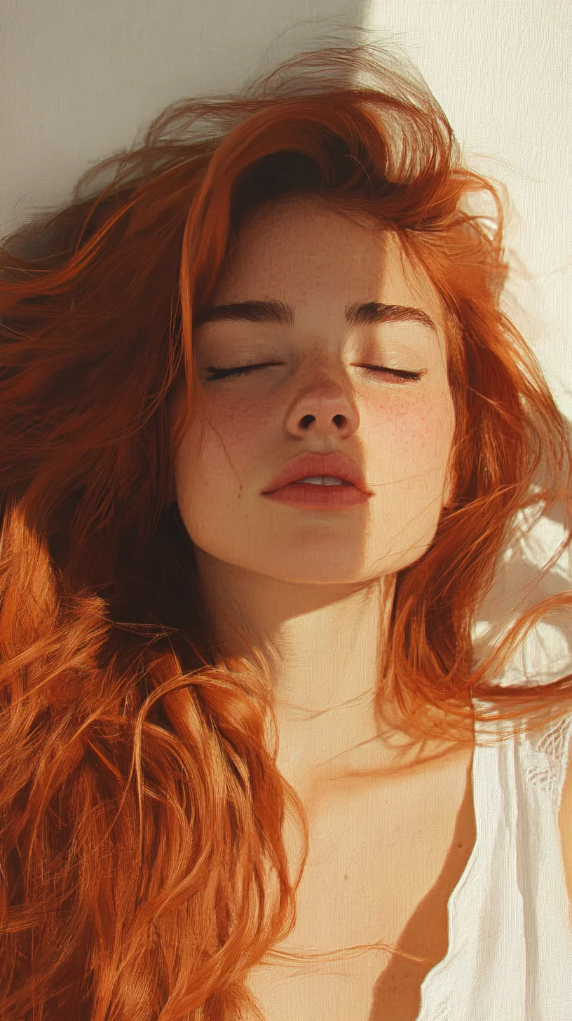 Effortlessly Luscious Waves: The Ultimate Radiant Red Hair Look