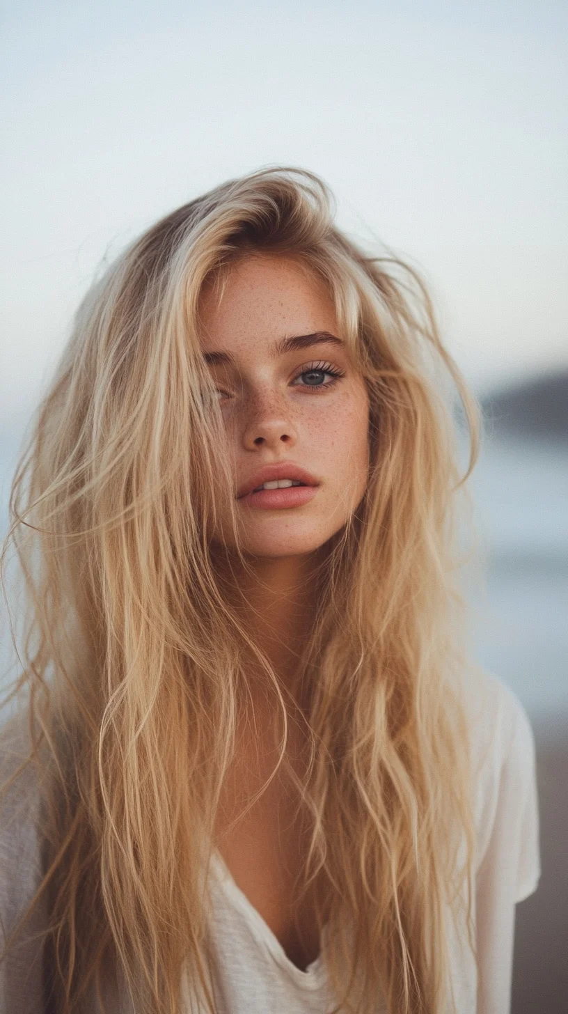 Effortlessly Tousled Beach Waves for a Relaxed Yet Chic Look