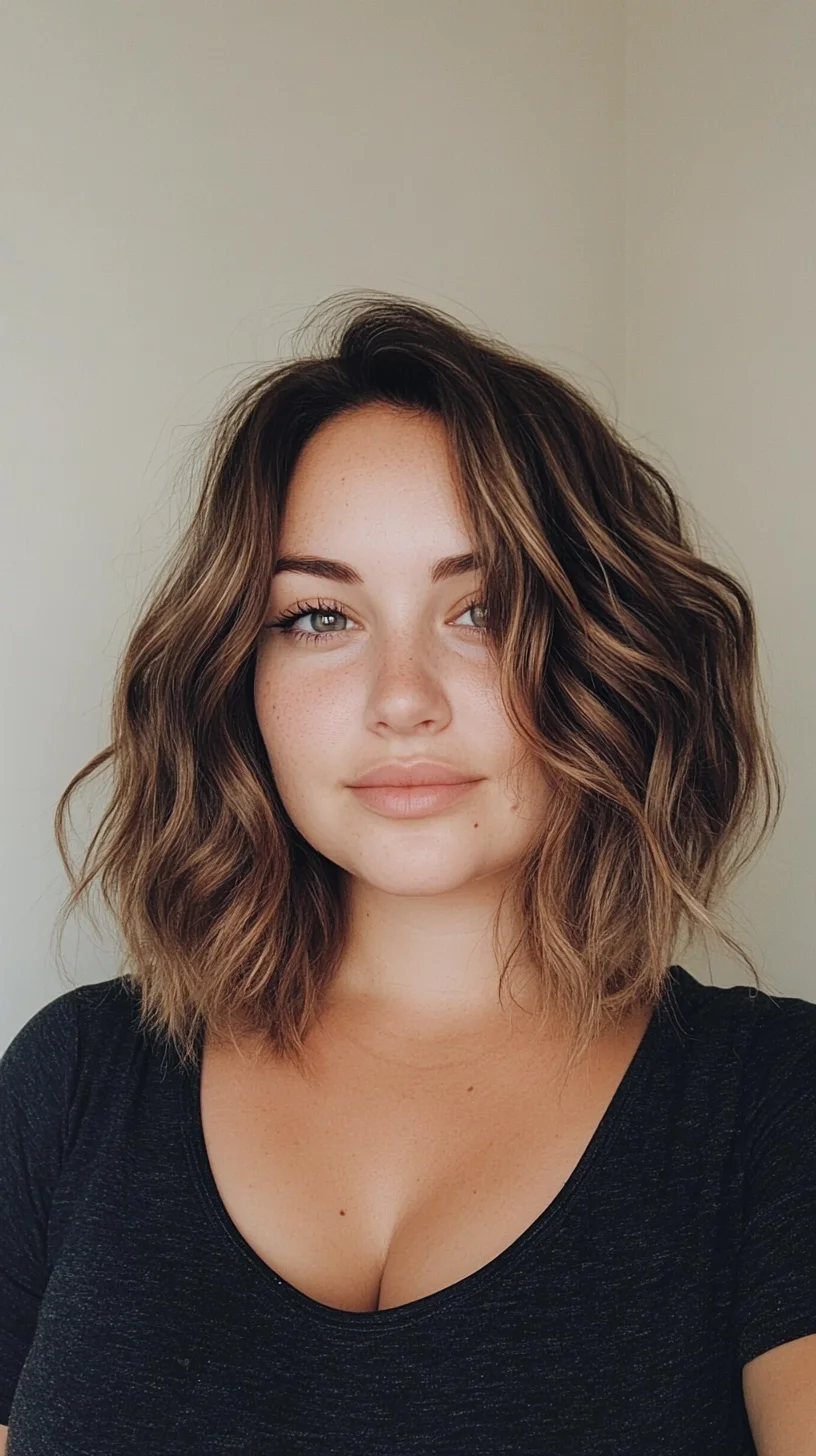 Effortlessly Wavy Lob: The Perfect Blend of Chic and Playful